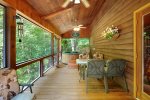 Awesome Retreat: Screened Deck Seating Area